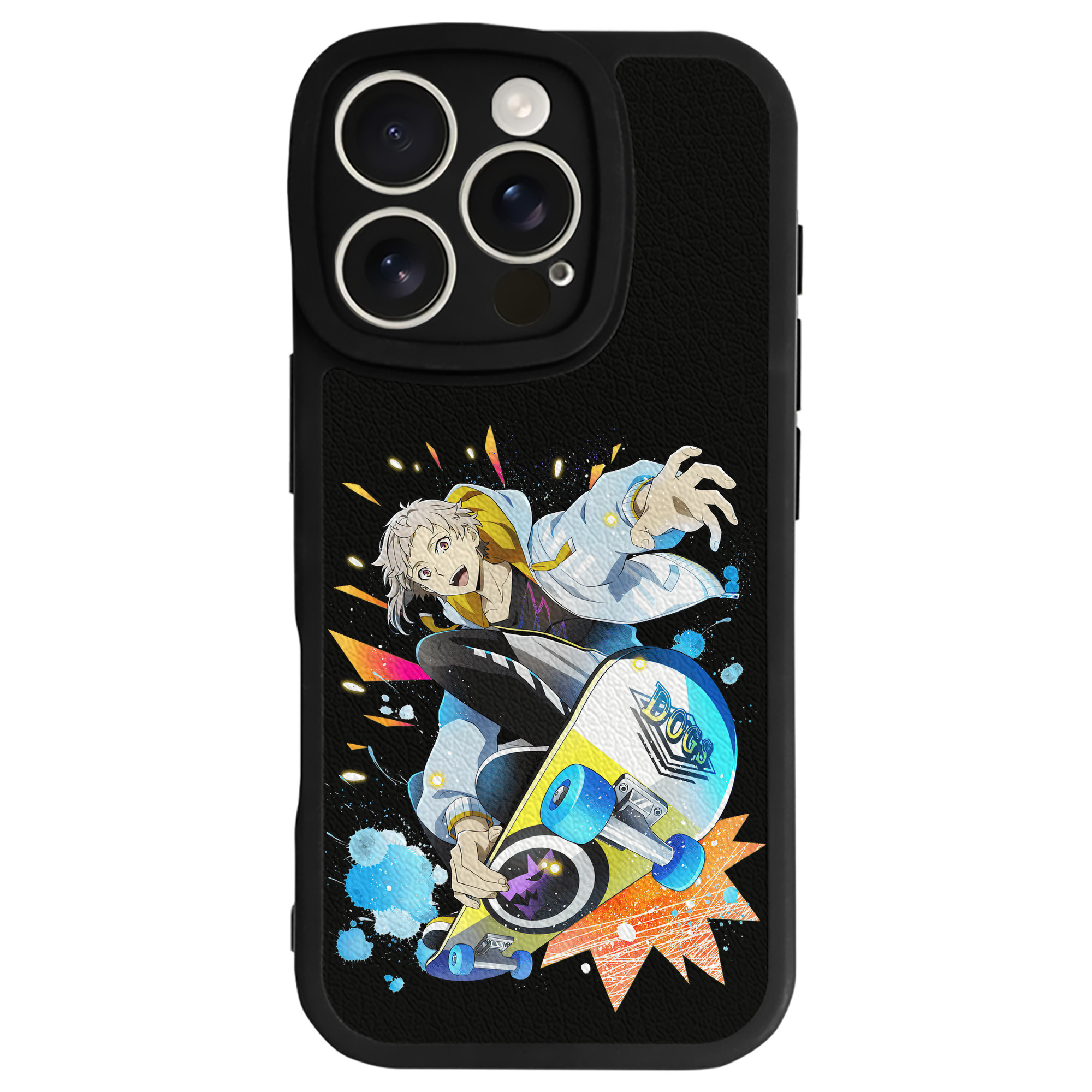 （画像用） 文豪ストレイドッグス Bungo Stray Dogs 【iPhone 16シリーズ対応】シリコンスマホケース（レザー調） 材質：シリコン